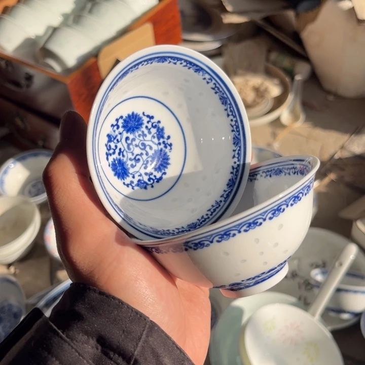 陶碗景德镇高温细白瓷餐具