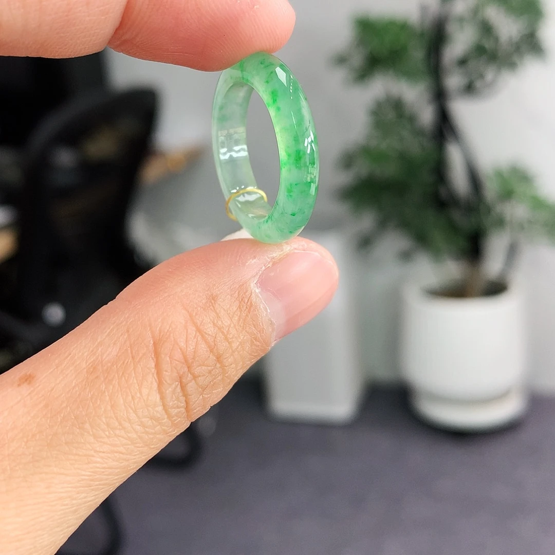 翡翠未镶嵌戒指11-12号