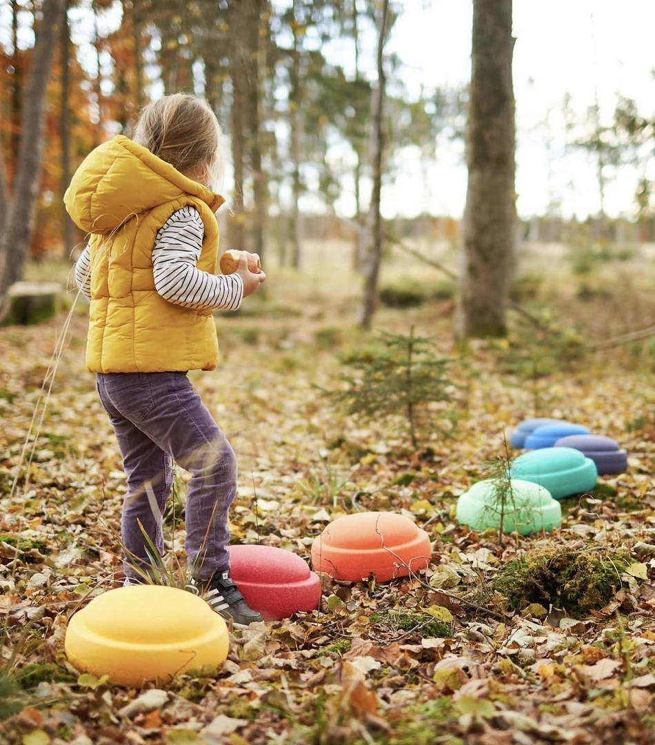 ins圆形过河石epp环保儿童感统认知锻炼玩具