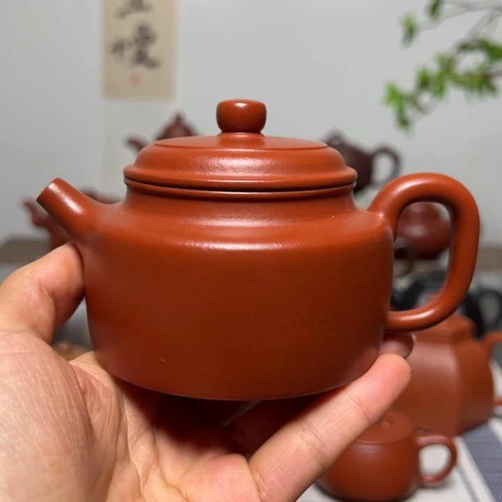 紫砂茶壶全手工德钟朱泥200cc