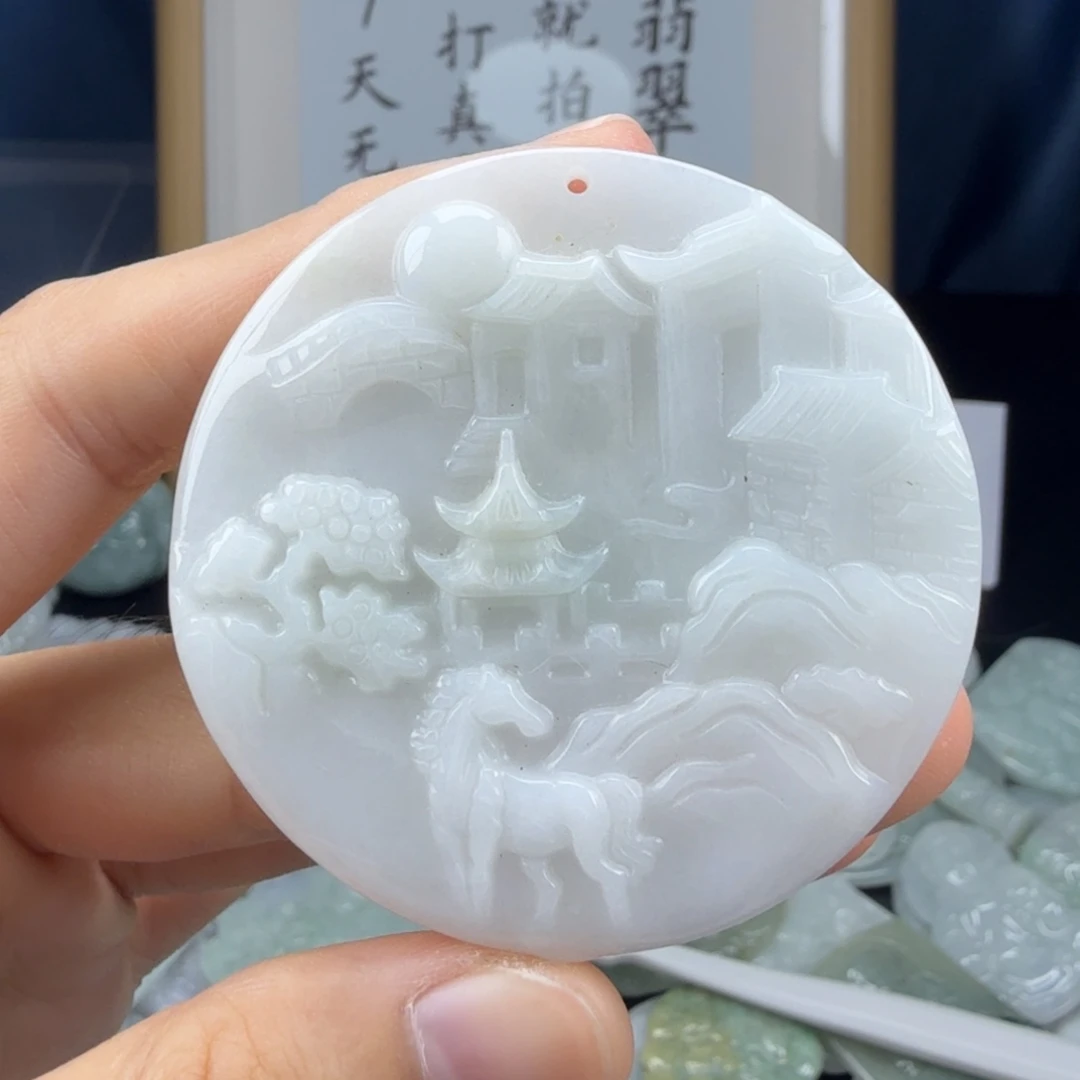 颈饰未镶嵌翡翠翡翠