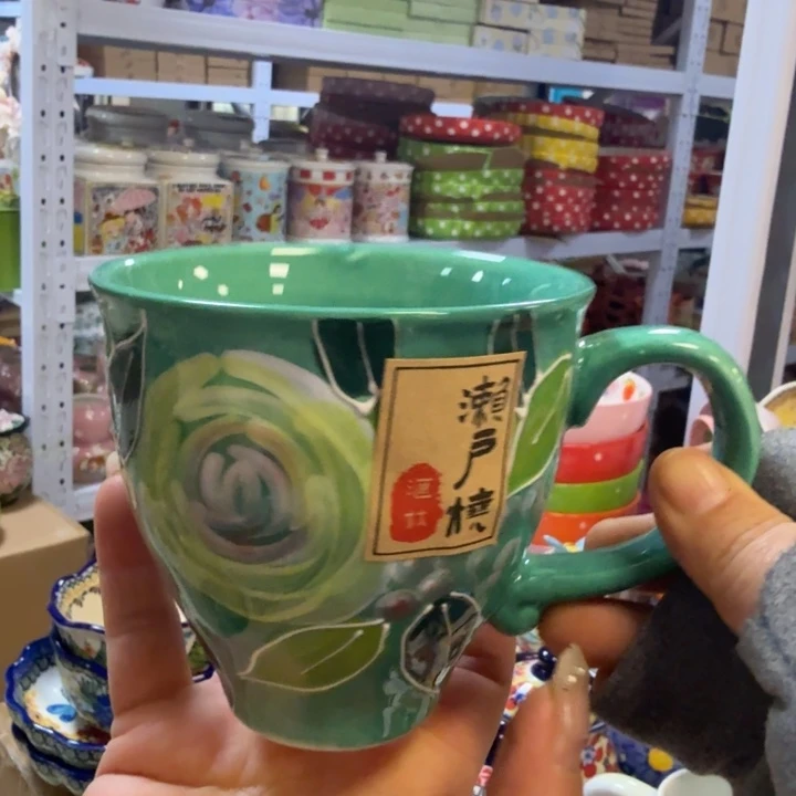 瓷片濑户烧意乱情迷水杯1只