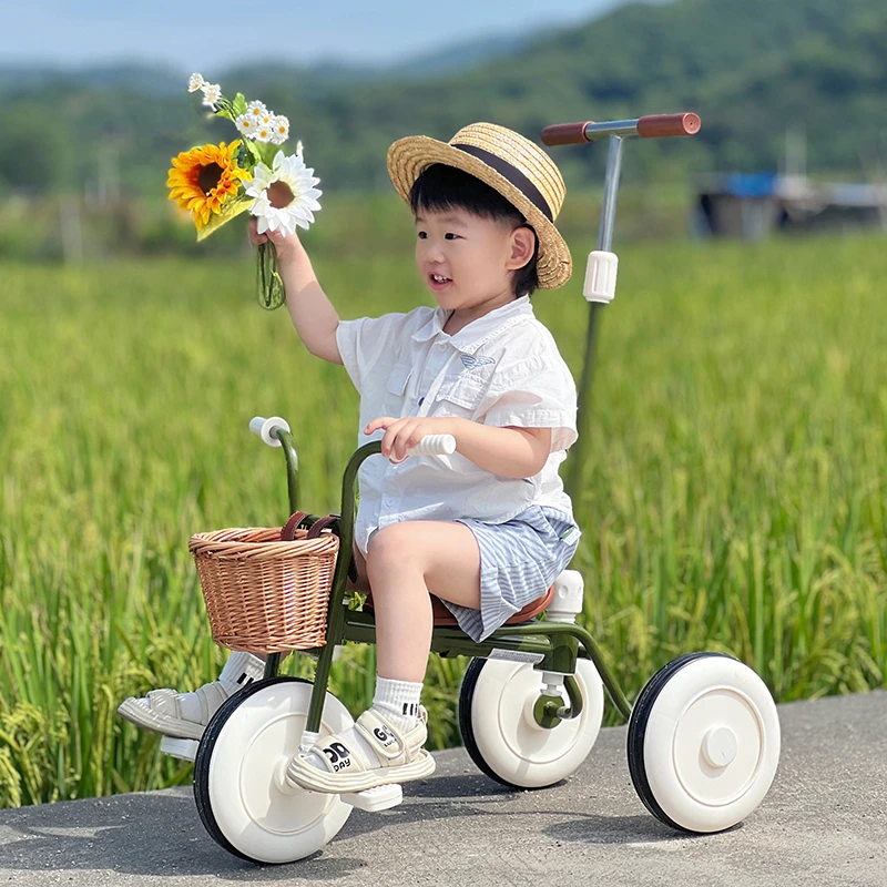 儿童三轮车脚踏车1 - 3 - 5 岁宝宝童车小孩可推可骑遛娃手推车