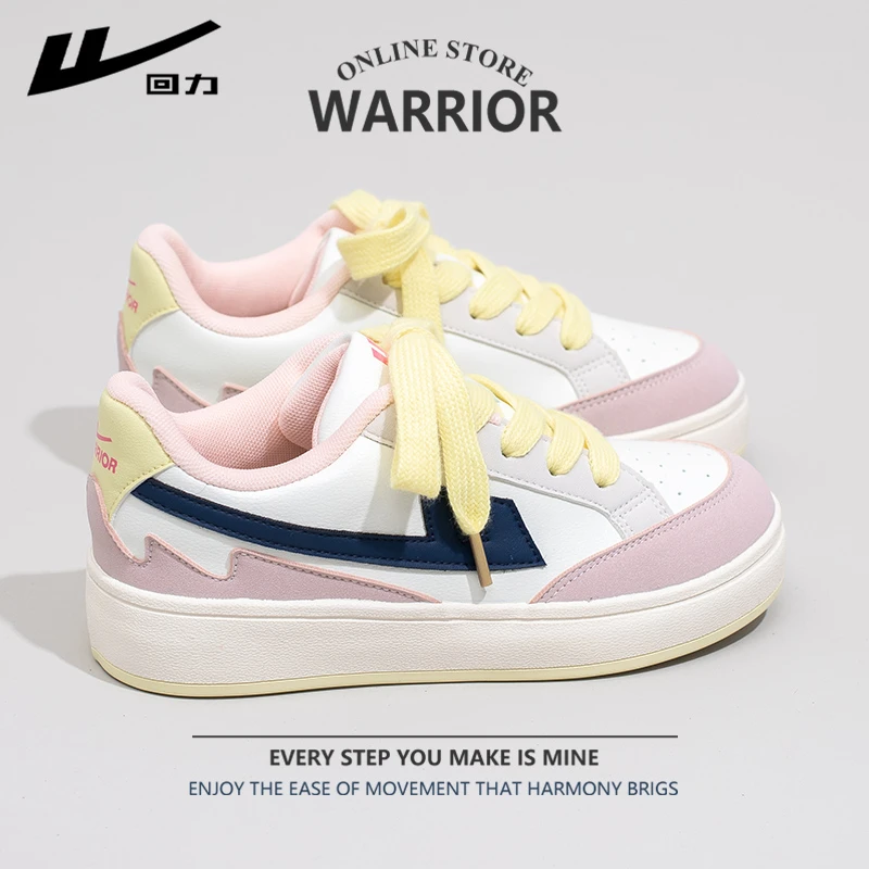 回力休闲厚底小白鞋女款2025秋季新款女鞋小众百搭鞋子低帮滑板鞋