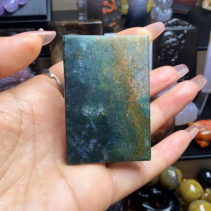 硅化玉未镶嵌吊坠(不含链)无事牌