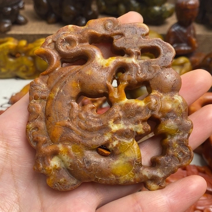 蛇纹石玉未镶嵌颈饰19