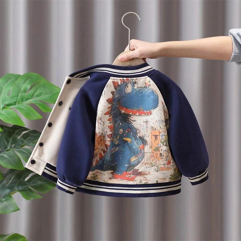 范哲萨男童外套秋装2025新款儿童春秋款棒球服男孩洋派秋季小童夹