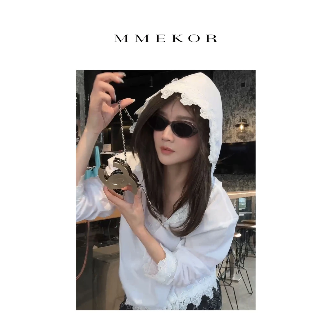 MMEKOR“奥菲莉亚”T恤 2025新款千金玛德琳连帽长袖 89601