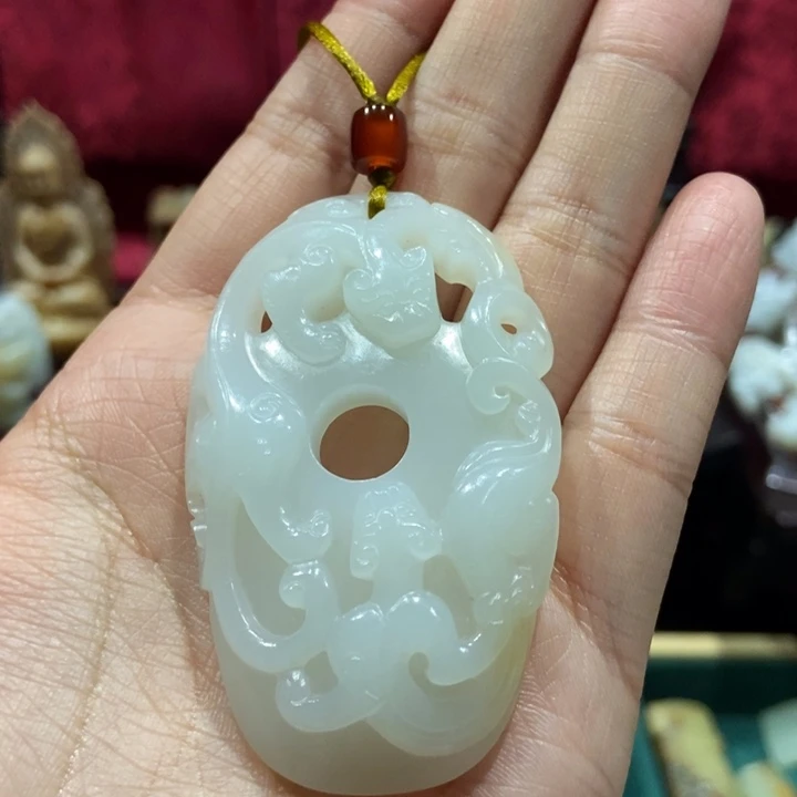 和田玉挂件未镶嵌F***₄