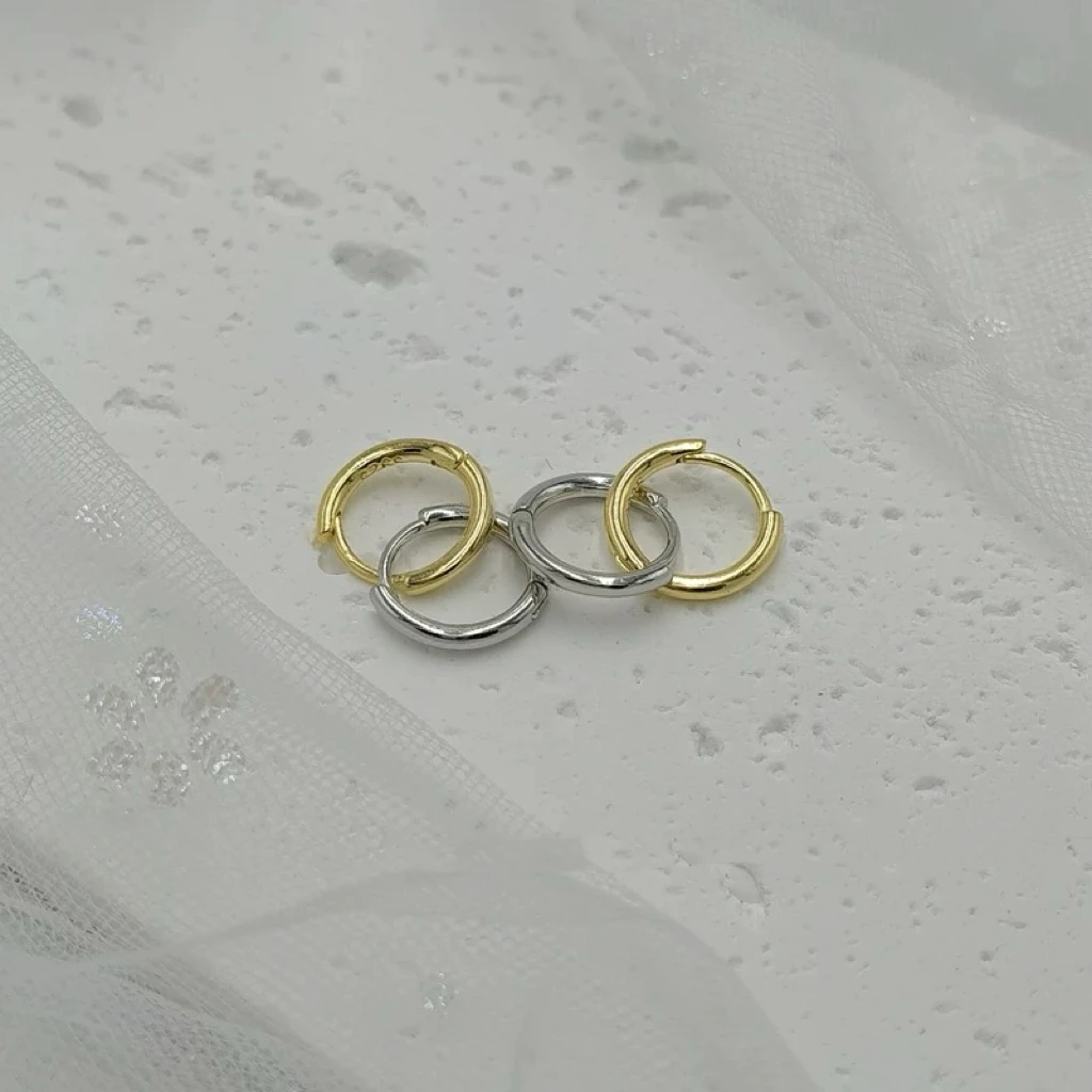 925银耳饰 925银耳圈耳环养耳洞小众高级感轻奢耳扣简约耳饰