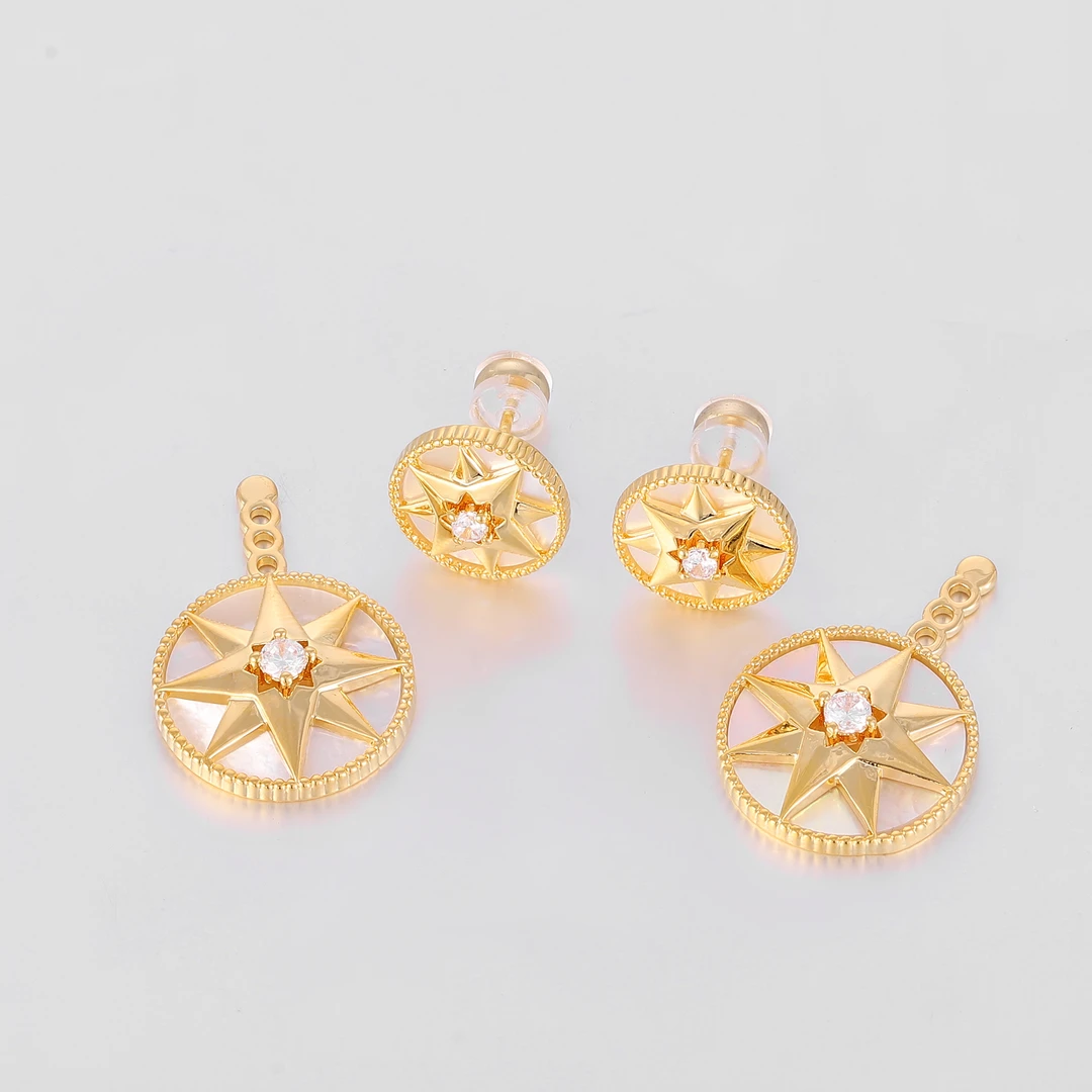 铜合金仿珍珠耳饰 TUSCAN'S 铜合金仿珍珠耳饰 气质时尚百搭金色