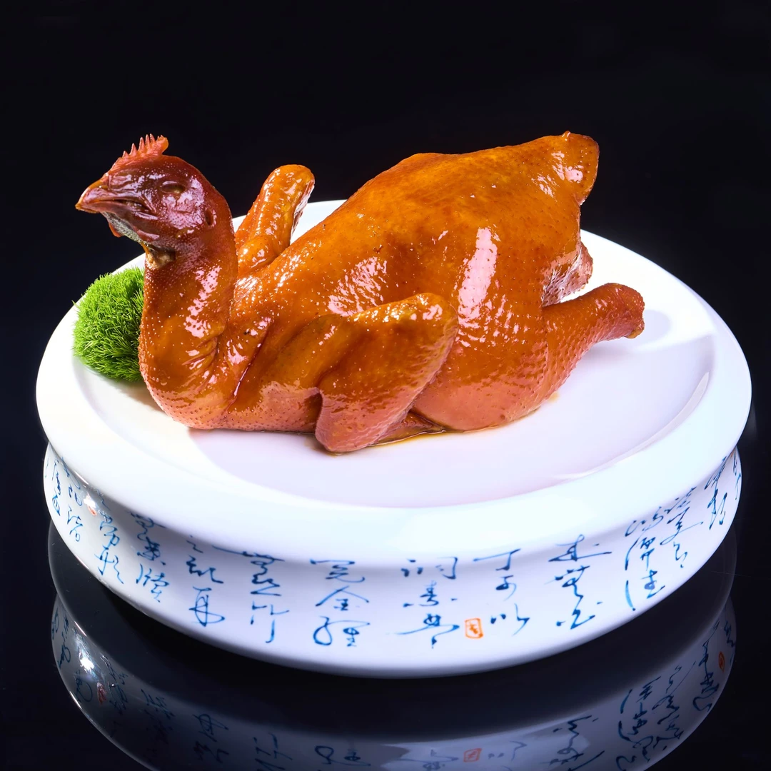 点膳元豉油鸡半只+两袋猪肉包子+一袋黑芝麻花卷