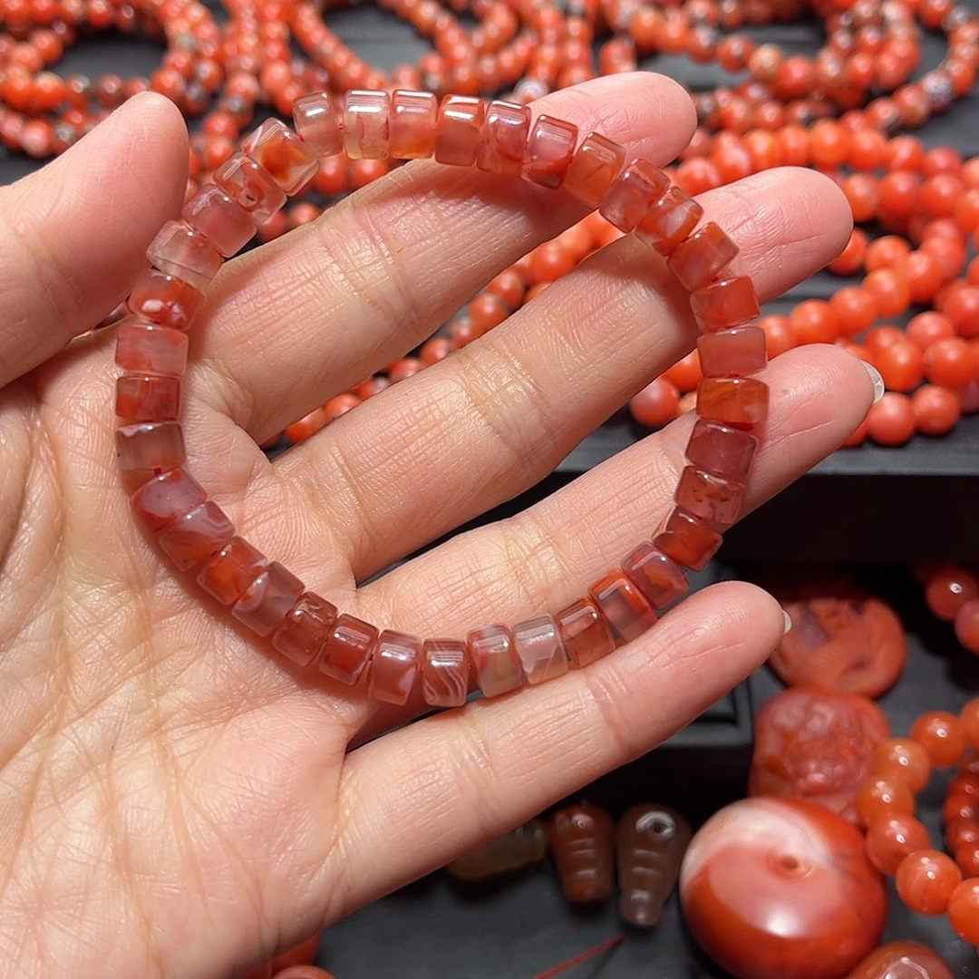 南红玛瑙手链未镶嵌