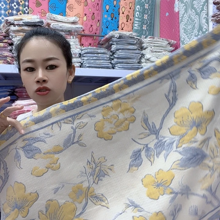 棉黄色枕巾纯棉面料