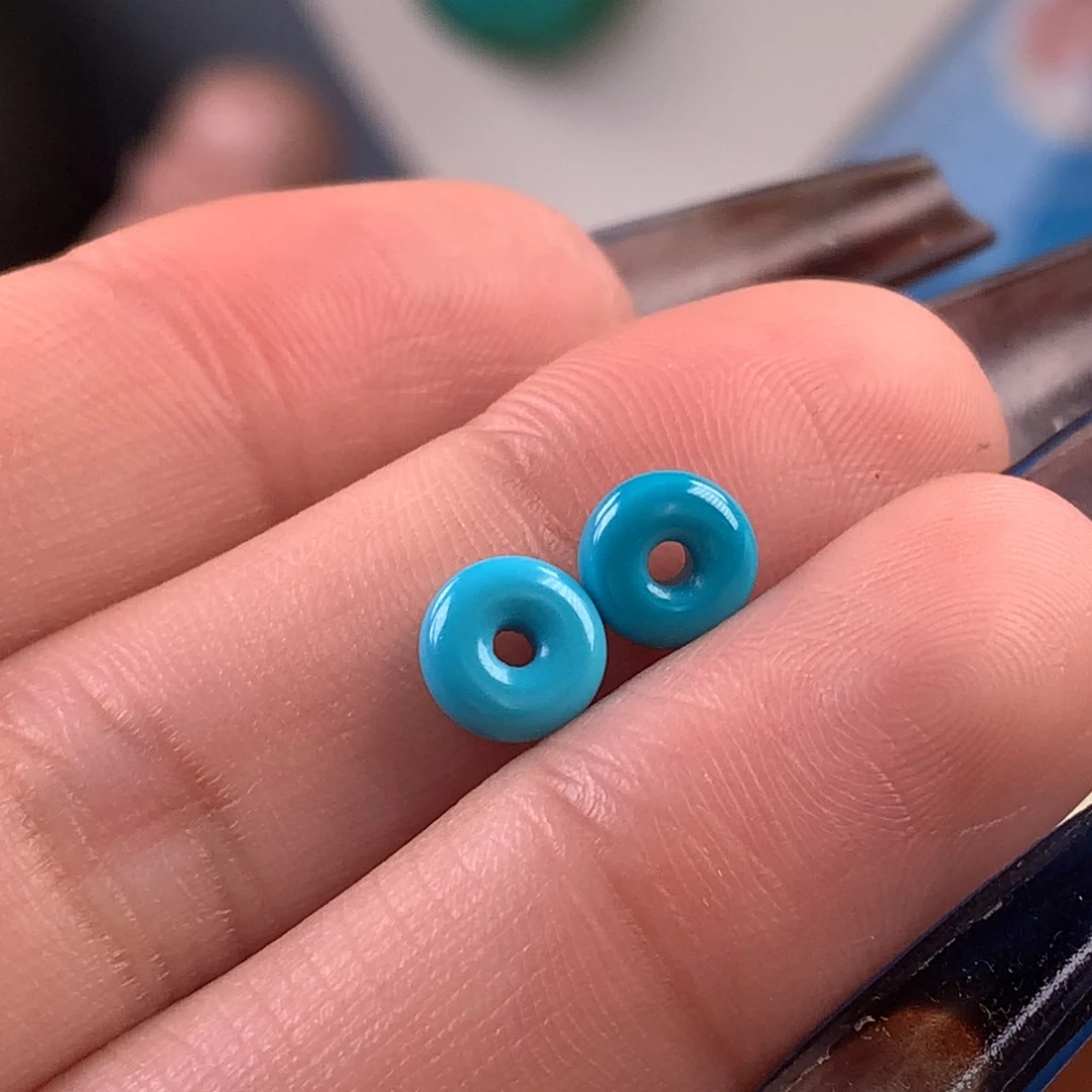 绿松石未镶嵌珠宝奇石6.8mm