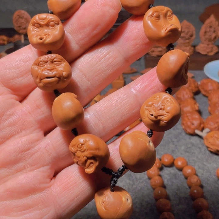 战***机橄榄核手串/手链手工制作工艺