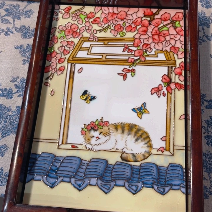 一体款瓷板画艺术作品