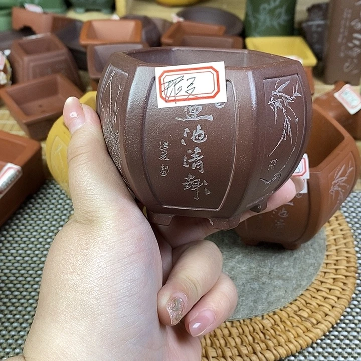手工艺品琉璃宜兴紫砂精品花盆