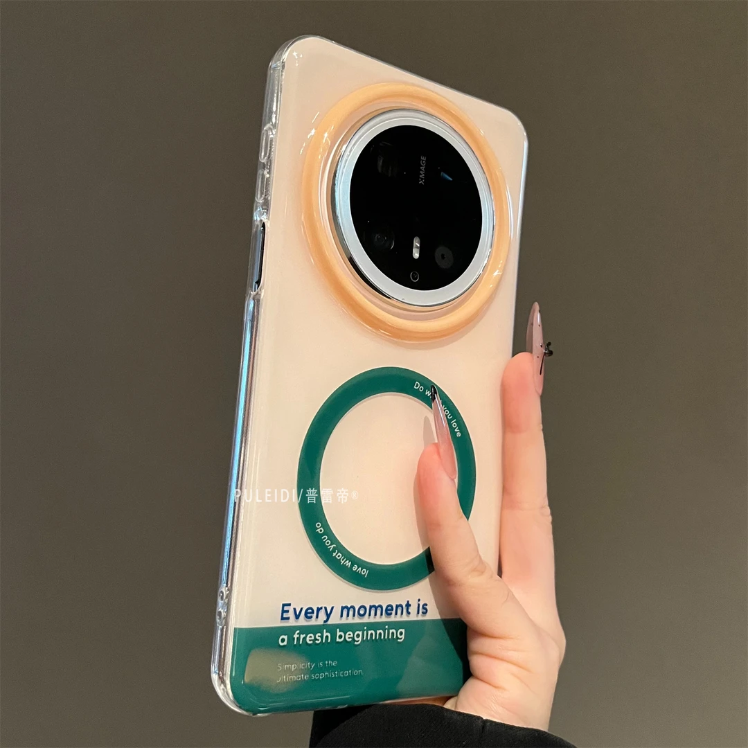 撞色磁吸适用华为mate70pro+手机壳mate60防摔pura80高档pura70