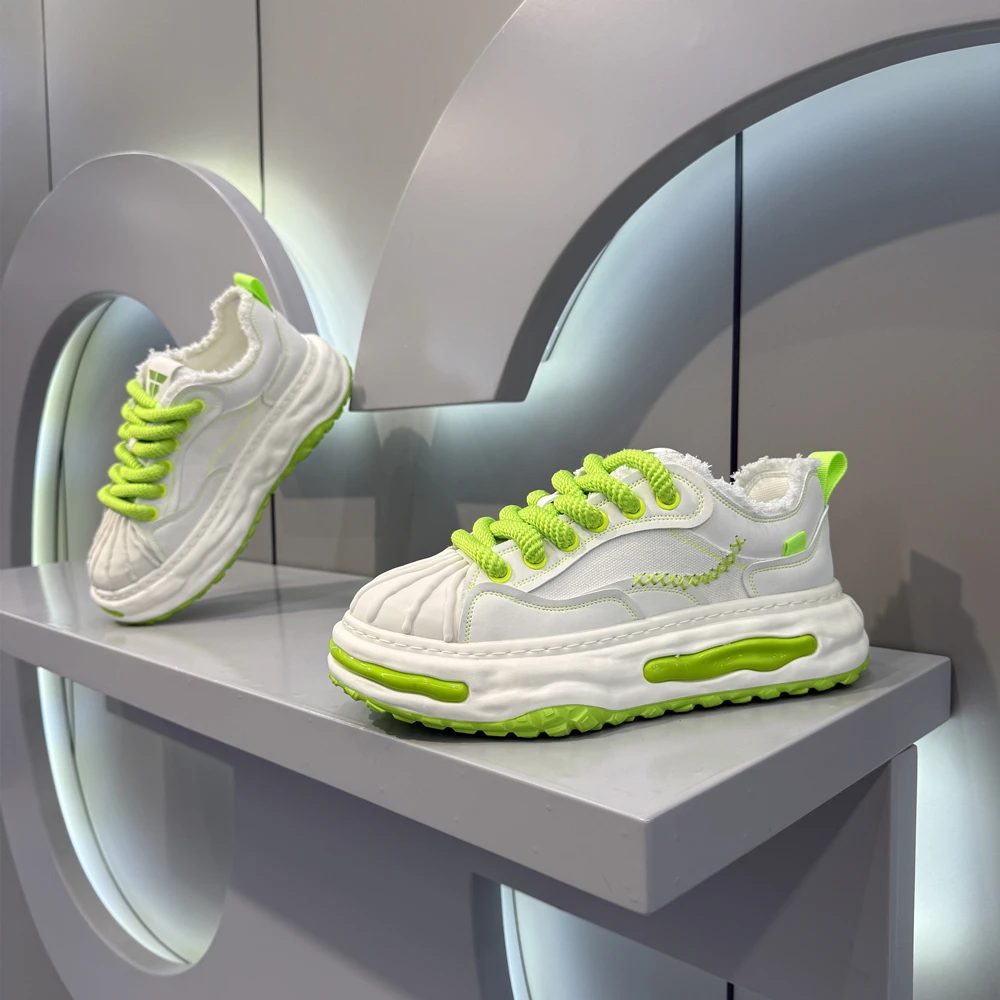 2025新款舒适休闲布面男士潮鞋舒适个性高端厚底增高男鞋