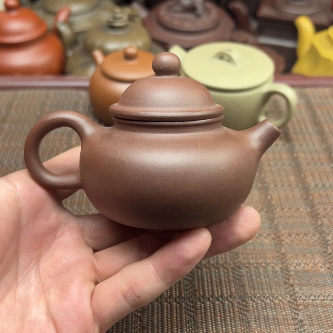 茶壶紫砂宜兴原矿紫砂壶130毫升容量