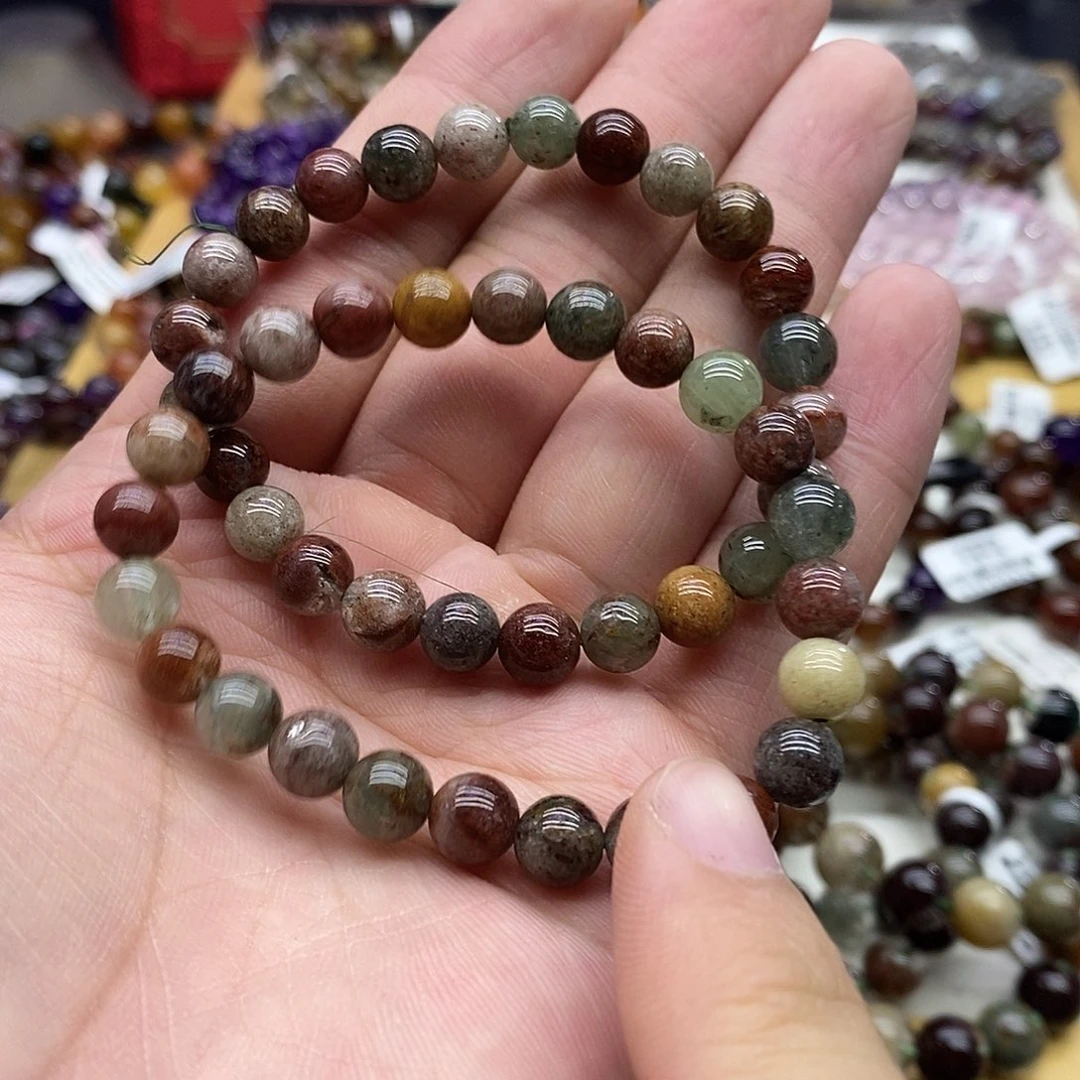 水晶手链未镶嵌多样性发货发一条