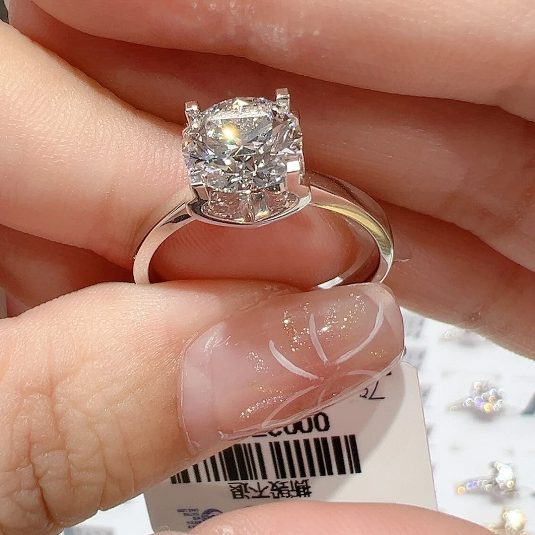 实验室培育钻石18K金镶嵌