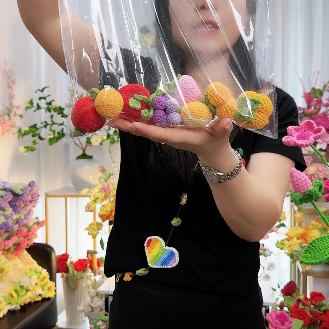 莱赛尔纤维棉手工钩织水果