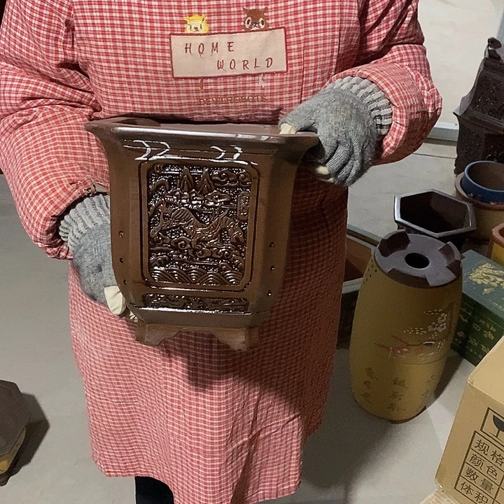 紫砂花盆紫砂花盆