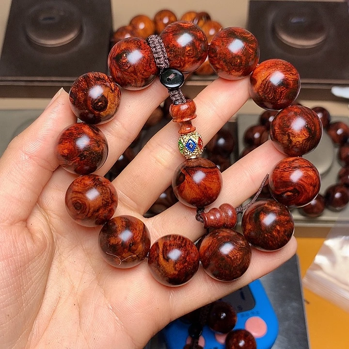 花梨木类手串/手链周*佩老挝花梨风化料土埋料
