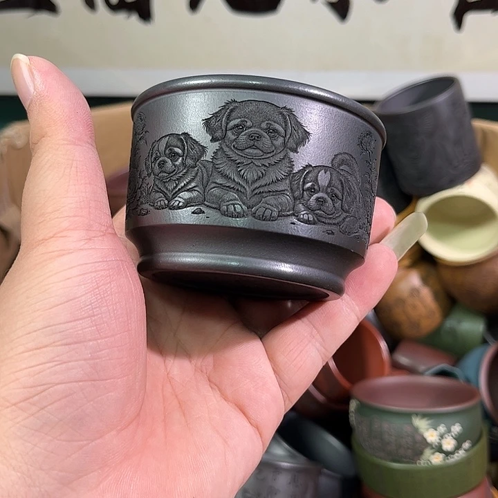 茶杯紫砂全手工紫砂主人杯
