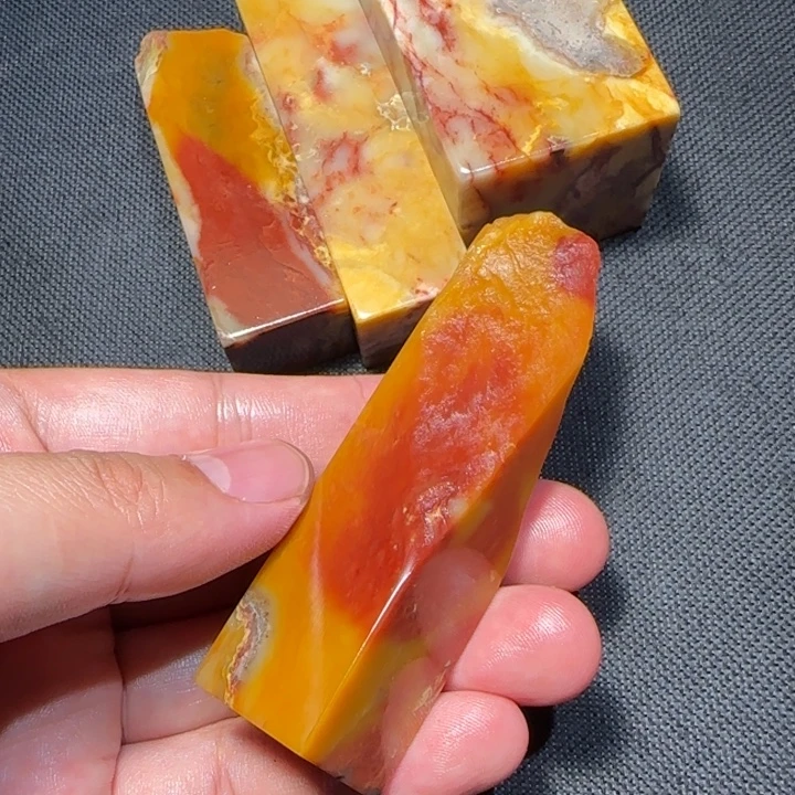 寿山石福集福寿山石印章