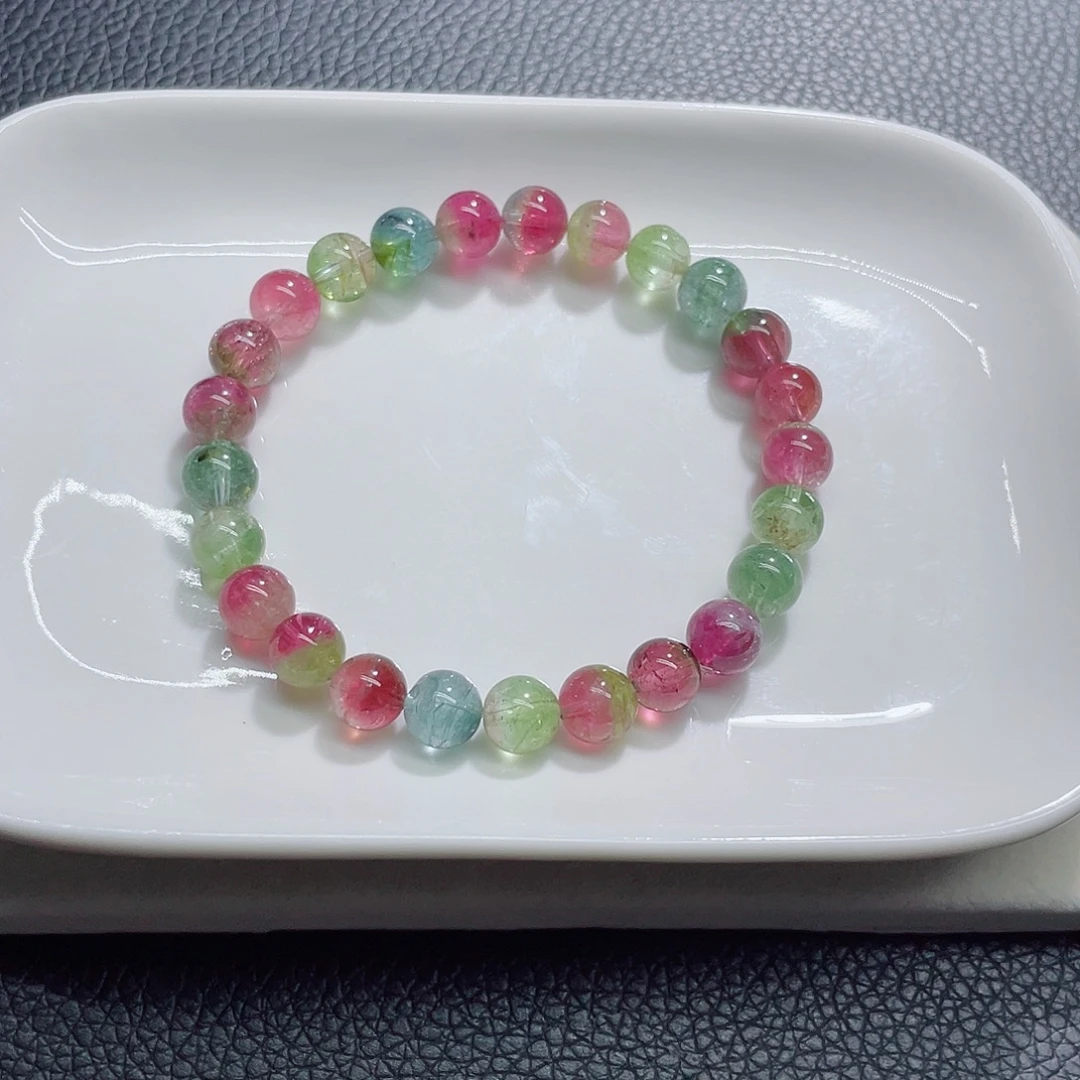 手链碧玺未镶嵌7.8mm左右