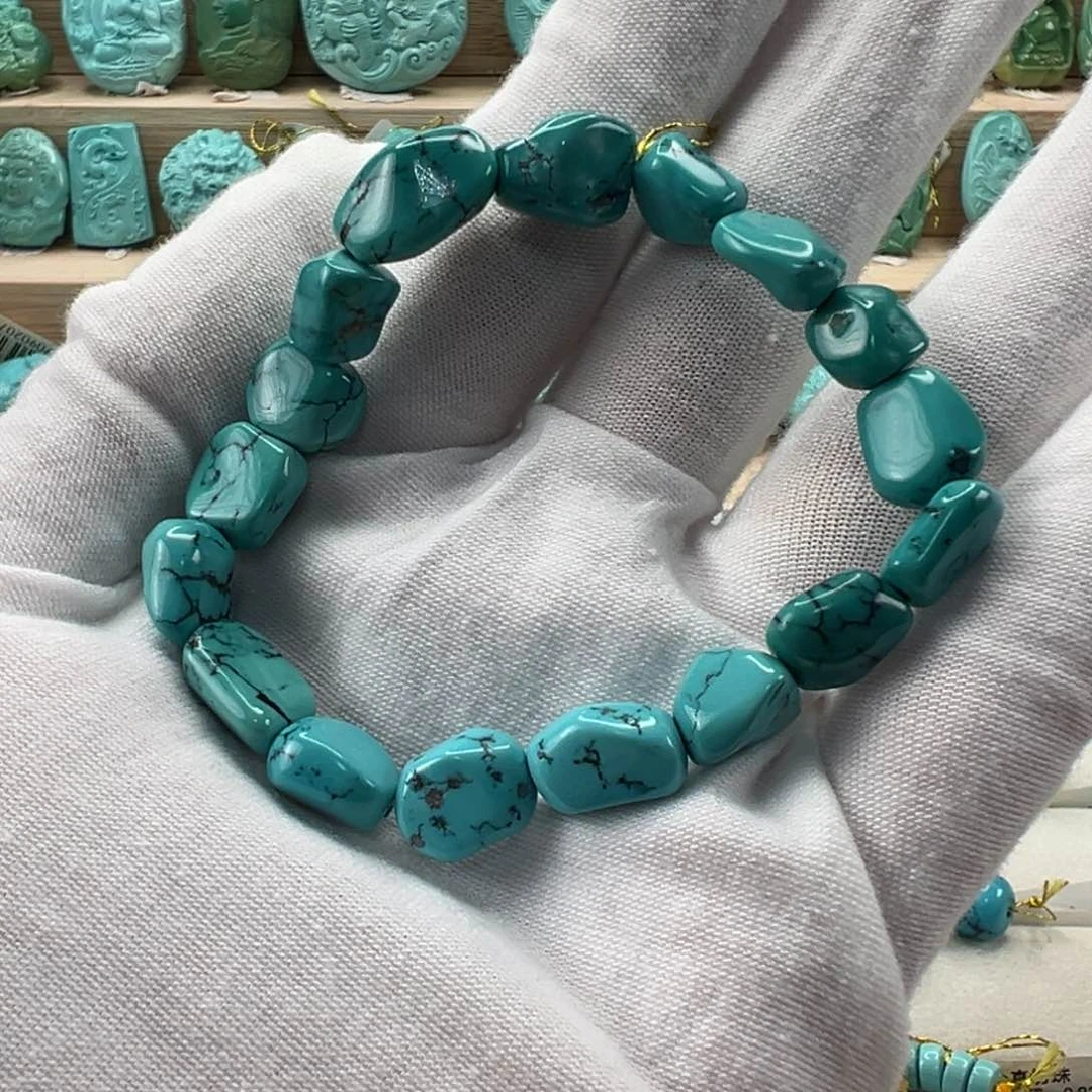 未镶嵌绿松石随形手串 9.6mm