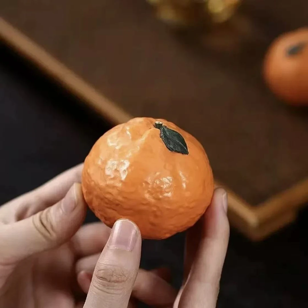 小橘子紫砂茶宠小摆件精品gh1544