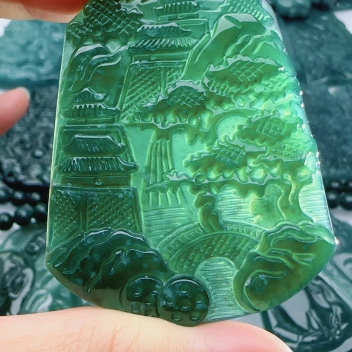 翡翠未镶嵌颈饰多样性发货天然A货翡翠