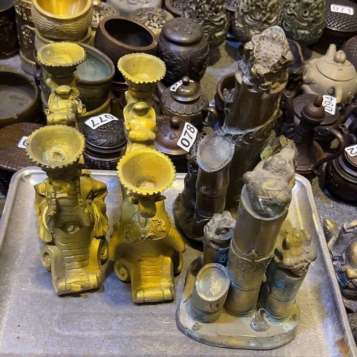 修***神黄铜工艺品摆件，文房摆件