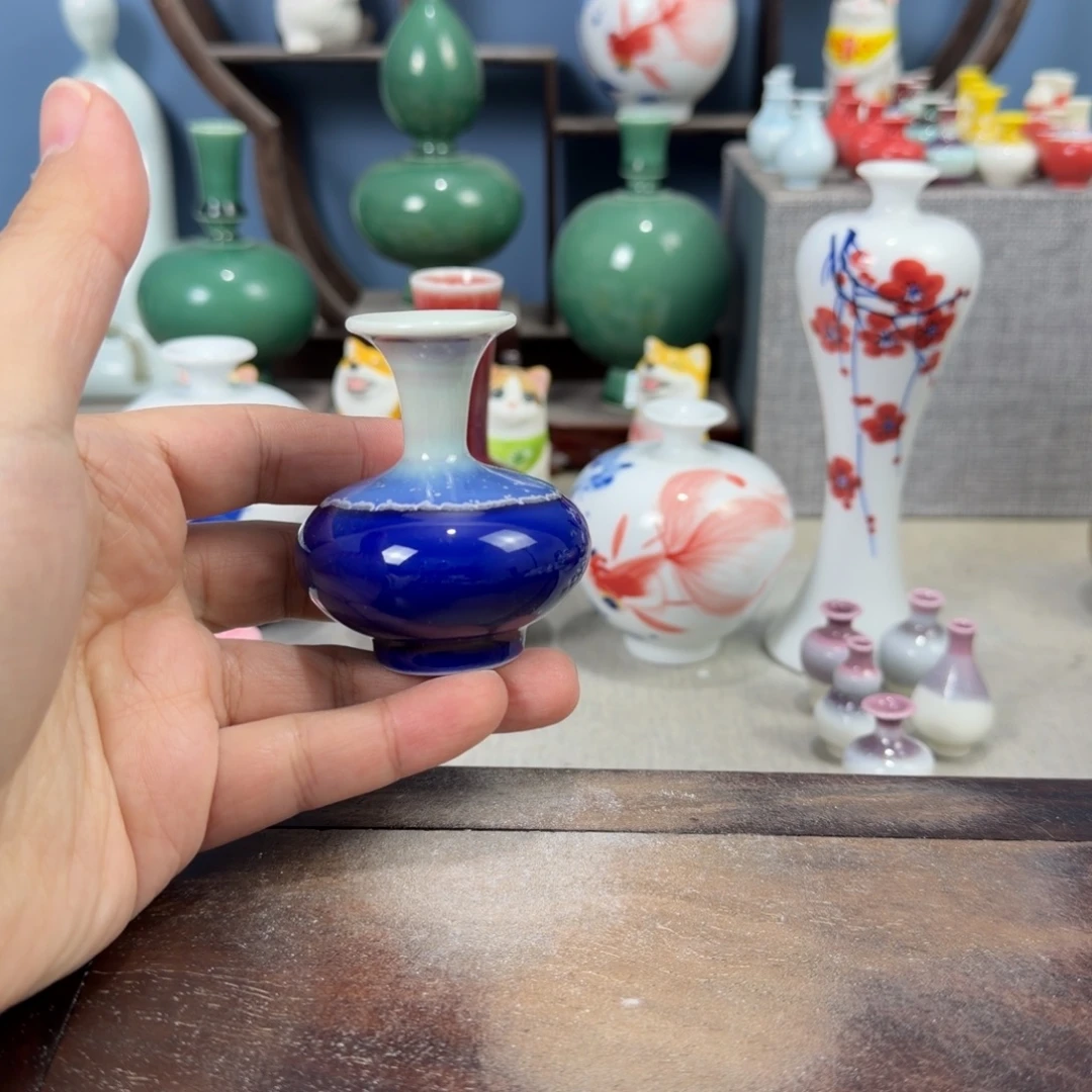 陶瓷手工小花器摆件
