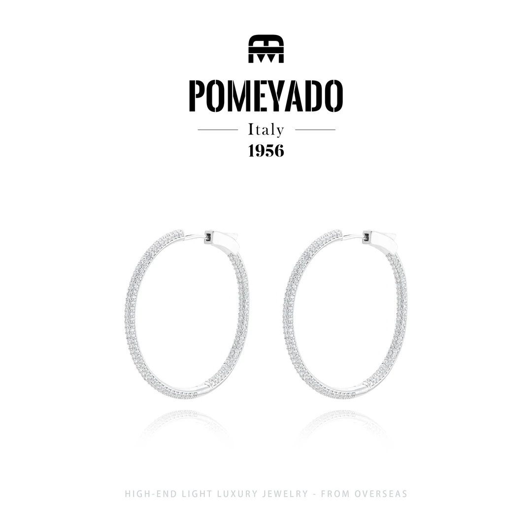 【极简时光】Pomeyado夏百搭必备细闪耳圈F5001