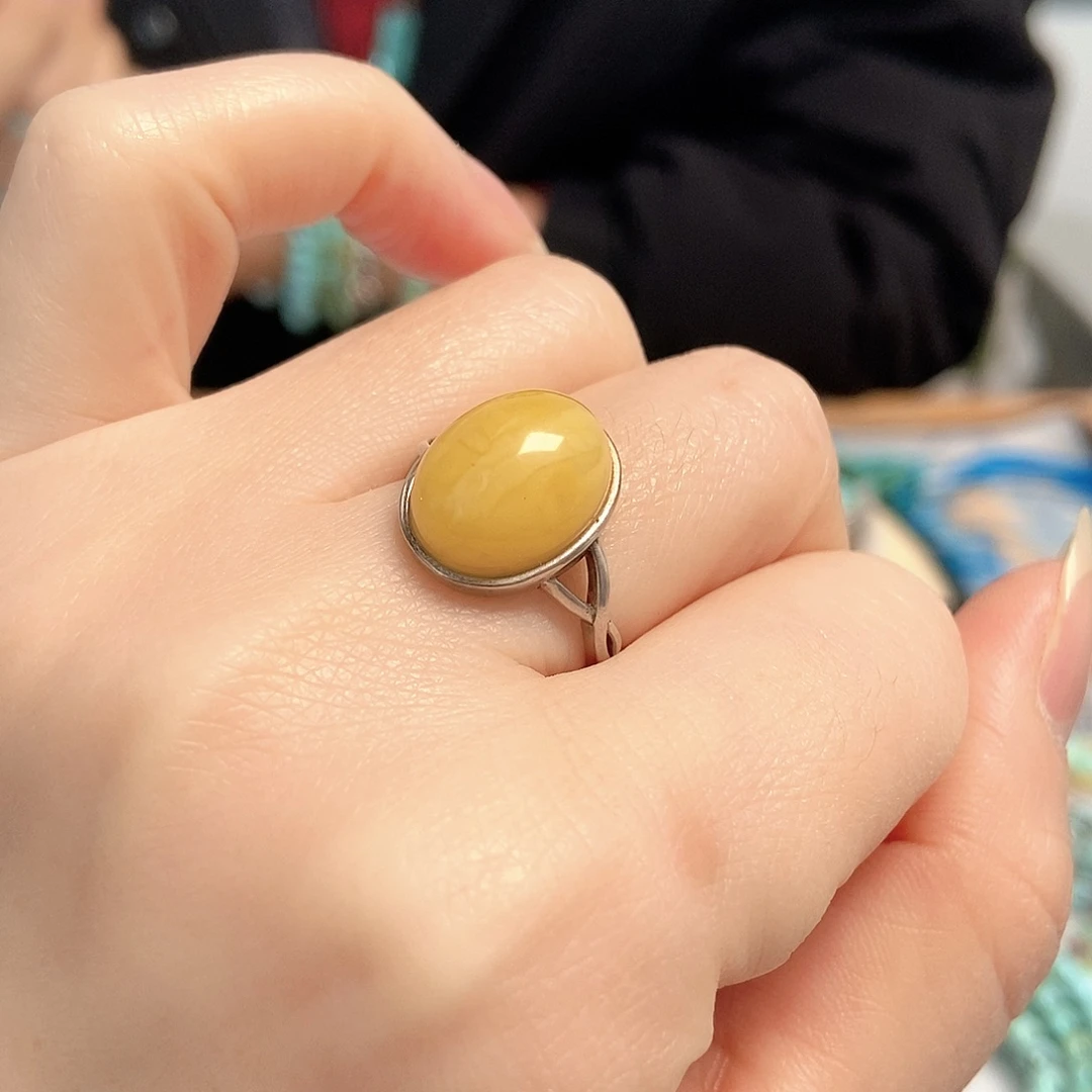 琥珀银S925镶嵌珠宝奇石