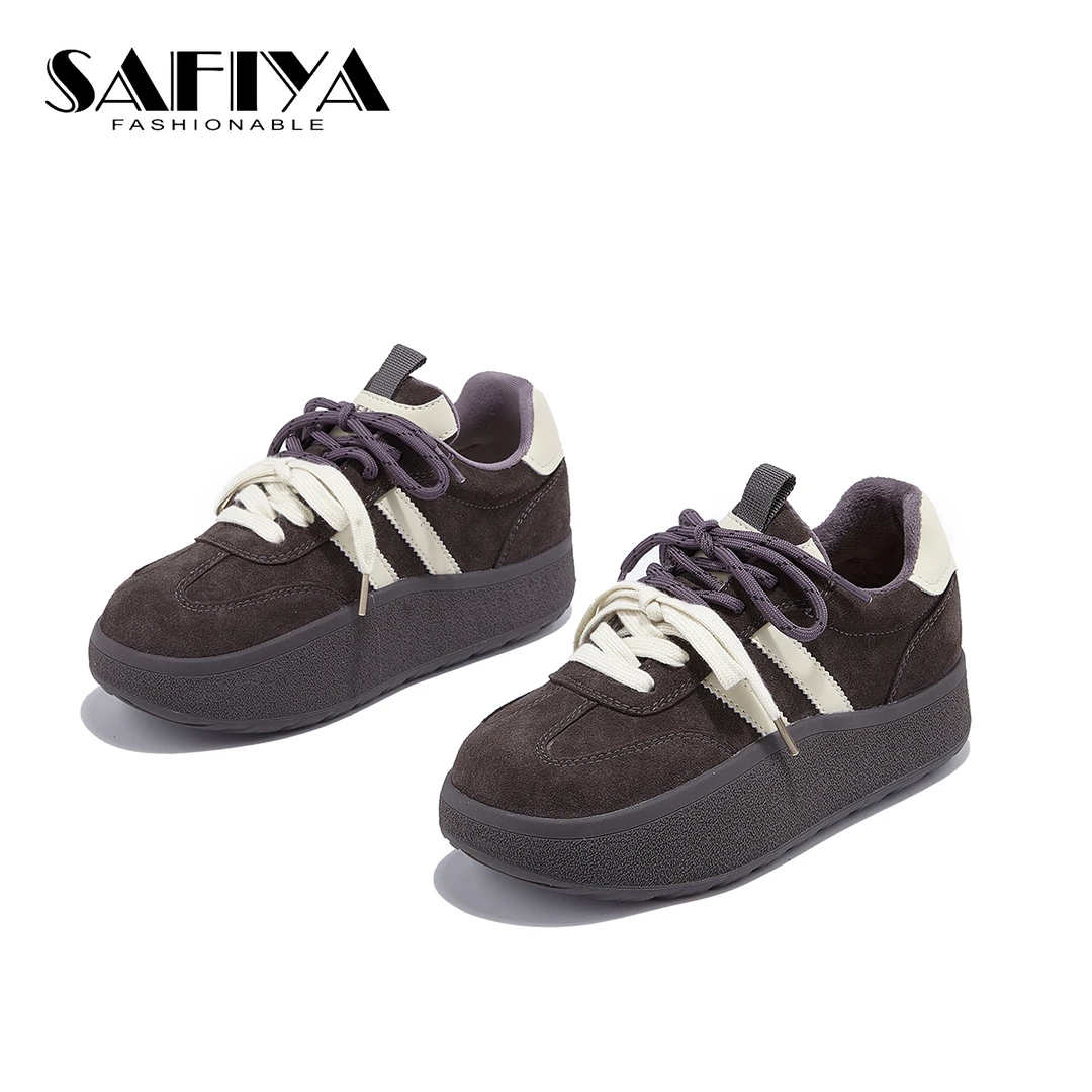 索菲娅Safiya2025冬季新款舒适轻便时尚保暖休闲女鞋SFD4118C68