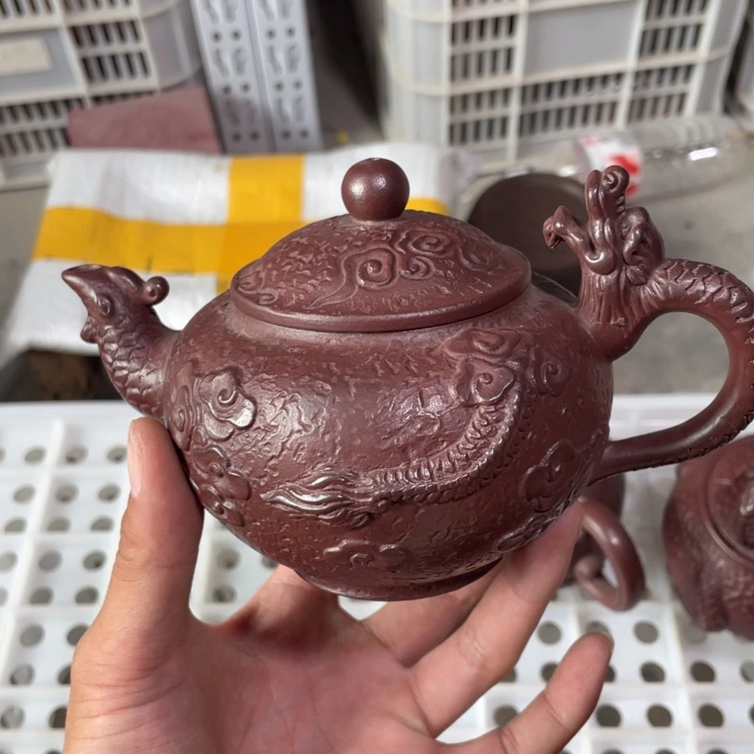 茶壶紫砂老厂紫砂壶一件。
