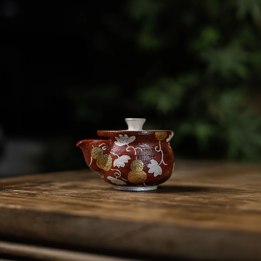 【坐饮亭竹】福禄双全宝瓶130cc-炼陶（蕉白S0223）