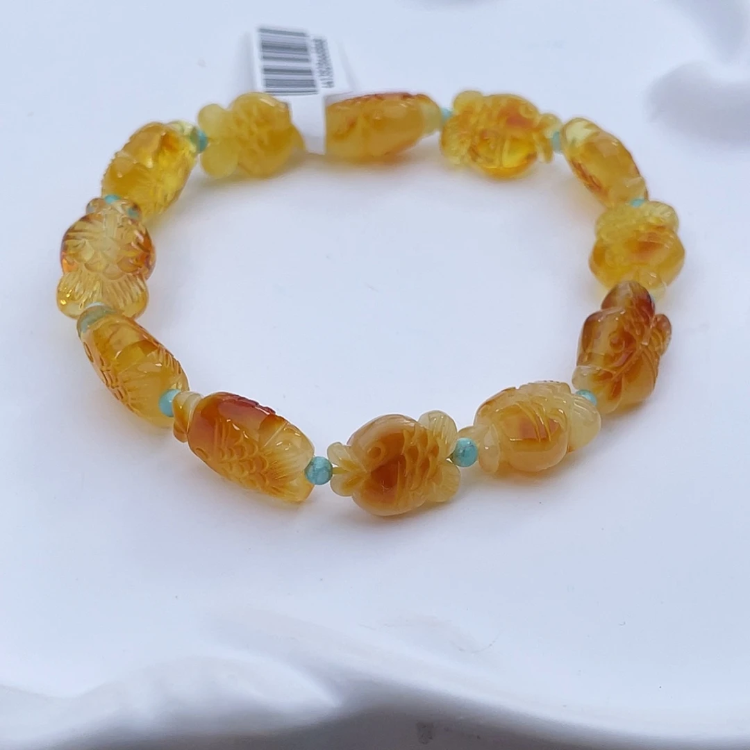 琥珀未镶嵌吊坠(赠链)