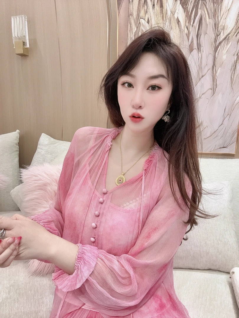 DC【酸性蔷薇】重工单排扣抽绳气质网红轻奢时尚长袖修身上衣