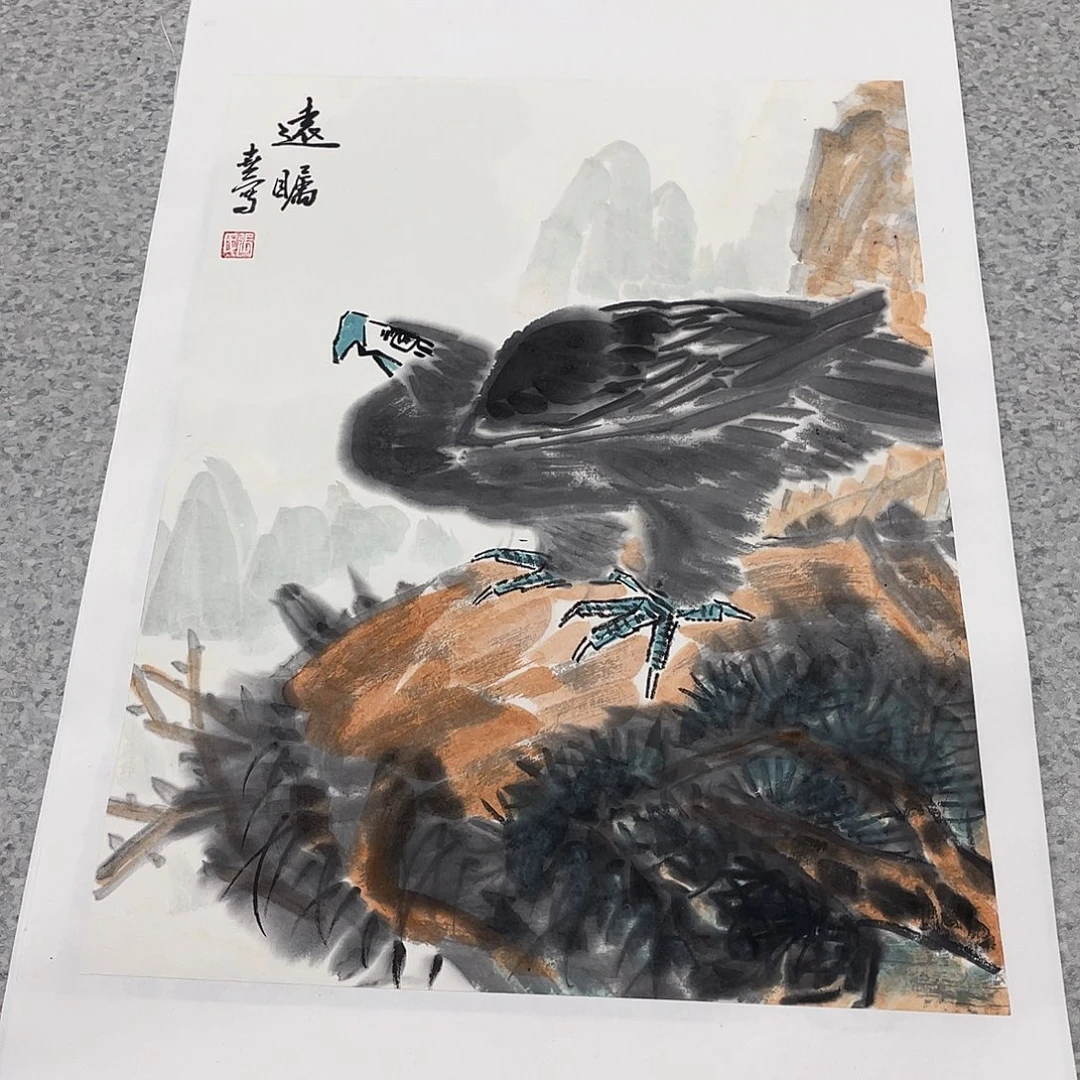 国画精品1.4平尺国画作品