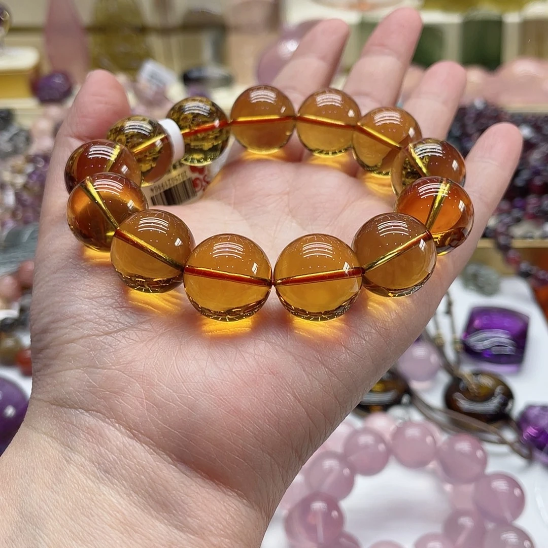 黄晶手链未镶嵌黄水晶