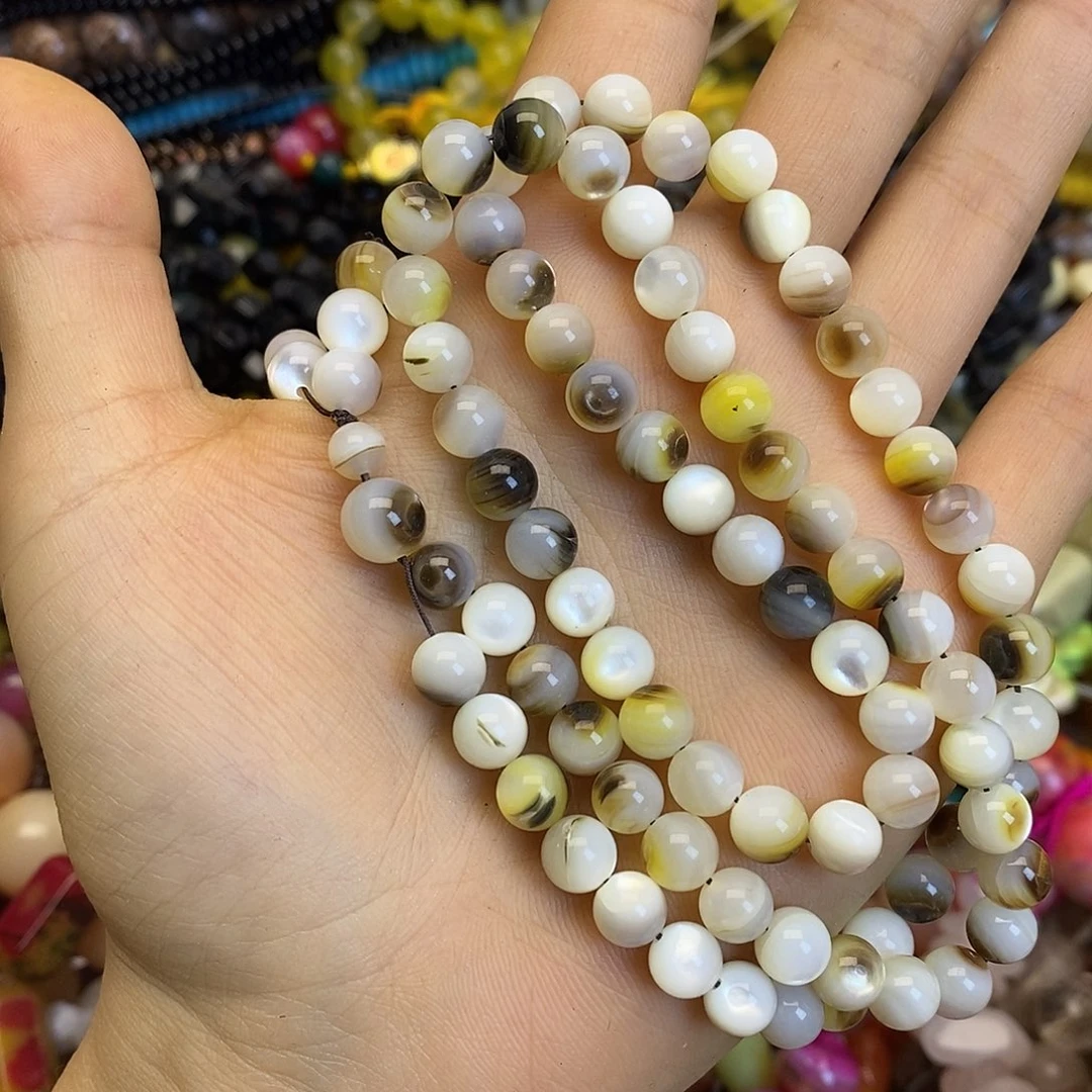 合金玛瑙/玉髓珠宝半成品成品珠一条