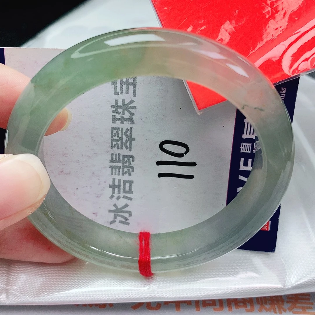 翡翠未镶嵌手镯缅甸天然A货翡翠手镯