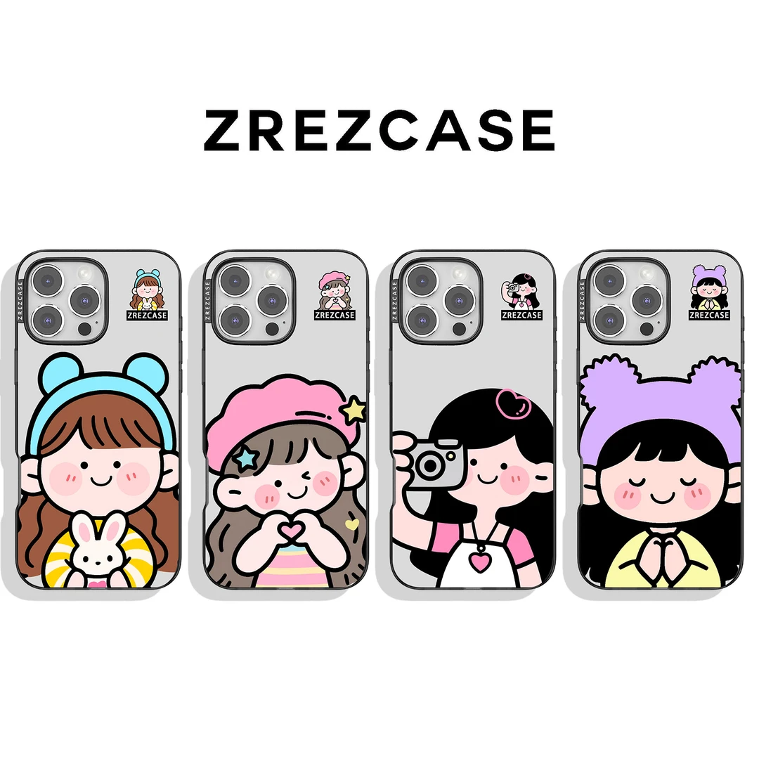 ZREZ 原创 [ 自拍女孩 ] 适用苹果iPhone16ProMax防摔个性手机壳